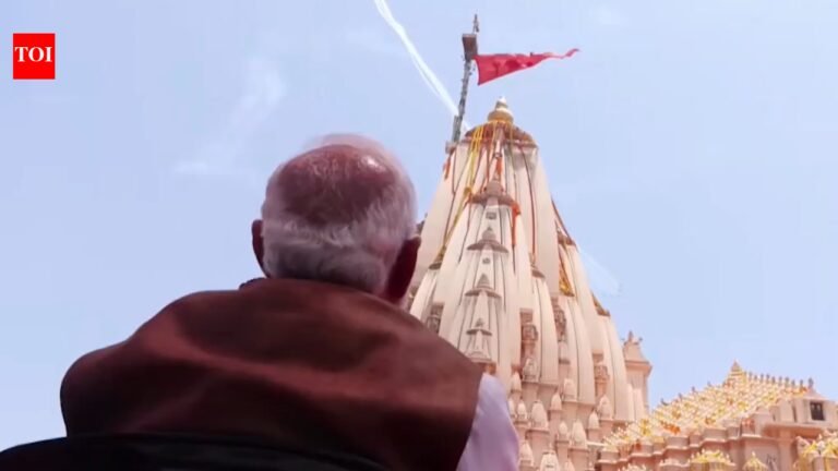 Watch: Skies above Somnath come alive as IAF’s Suryakiran aerobatic team performs stunning maneuvers
