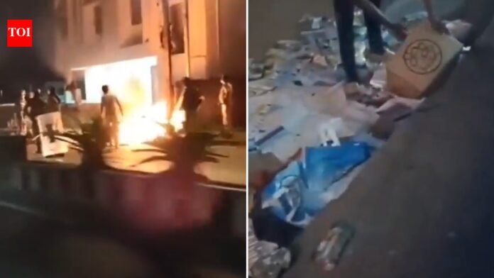 West Bengal polls: TMC claims BJP is behind Siliguri office arson attack, shares video


