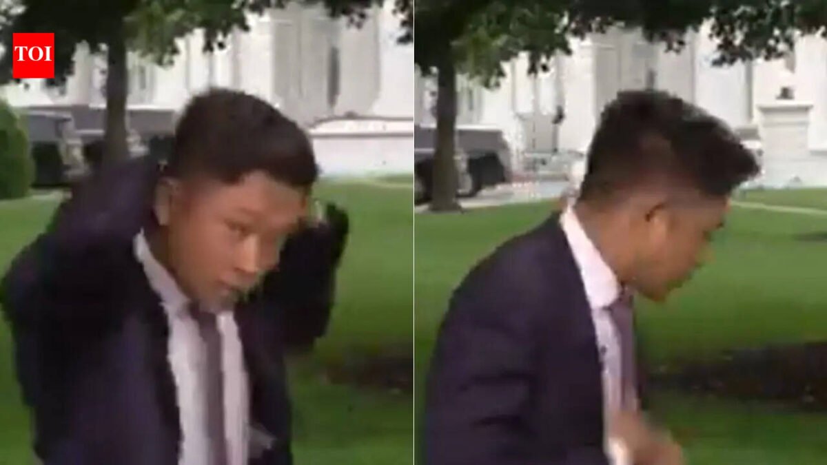 White House shooting scare: Footage shows reporters fleeing to shelters