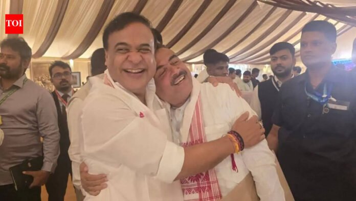 'You know who's having a hard time': Himanta-Suvendu's kindness draws attention at Assam government swearing-in ceremony

