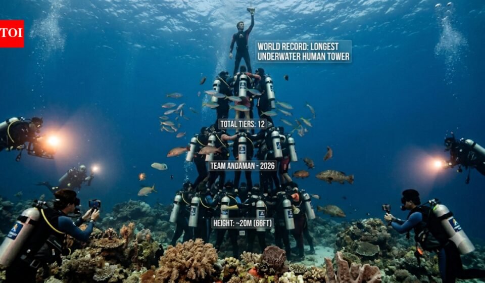 Andaman Islands creates history with 73-foot underwater man tower, sets Guinness World Record | World News