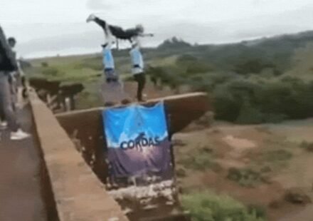 Brazilian bungee jumping incident: 'I spoke to her': Brazilian woman thrown 130ft without safety rope as nurse tries to save her