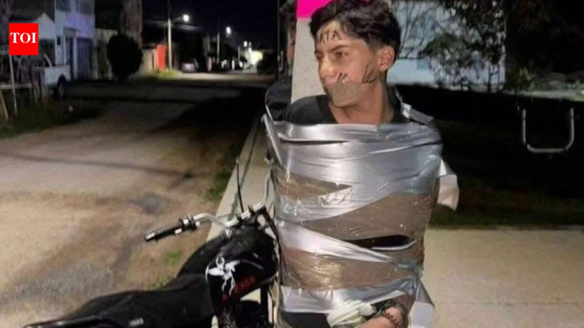 Dark Knight of Jalisco: Mexico's 'Batman' chases motorcycle thieves, sticks them to lampposts