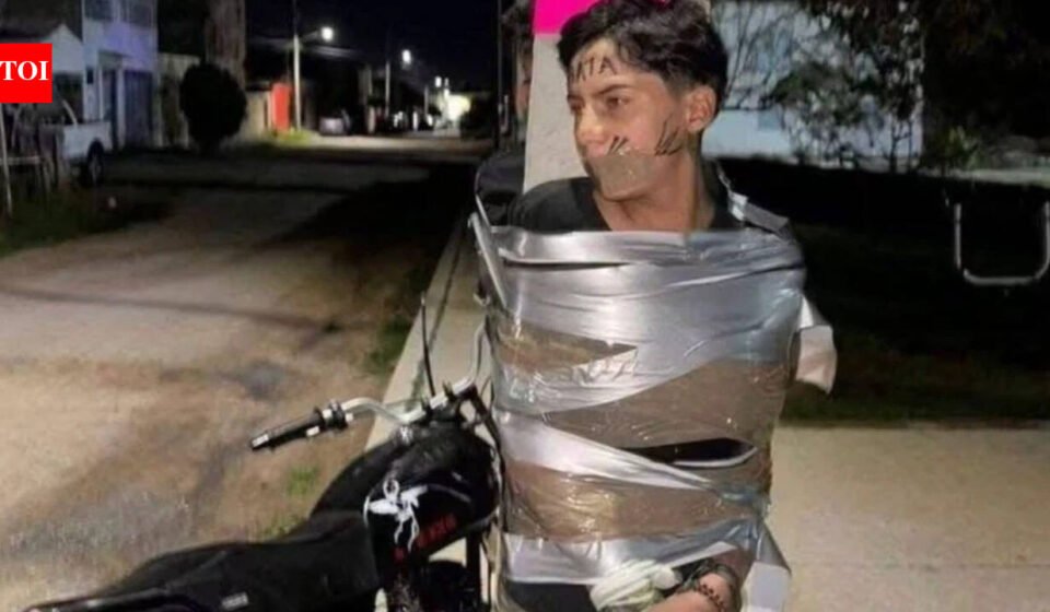 Dark Knight of Jalisco: Mexico's 'Batman' chases motorcycle thieves, sticks them to lampposts