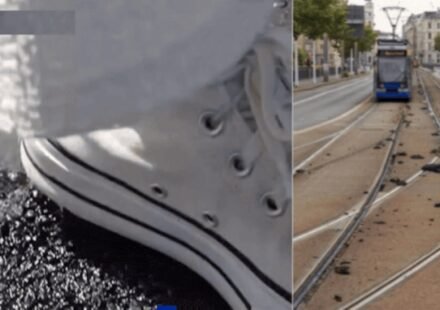 European heatwave: Watch: Europe's record heatwave melts French roads, bends German tram tracks
