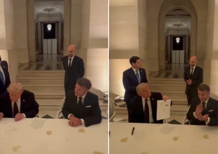 In Video: Donald Trump says 'it won't be easy' as he signs US-Iran peace deal memorandum of understanding during dinner with Macron at G7 summit in Versailles