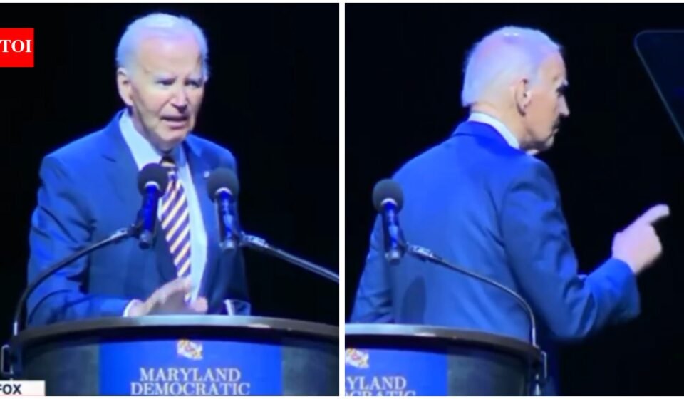 Joe Biden Speech: Watch: Joe Biden struggles to find stage exit after speech against Donald Trump