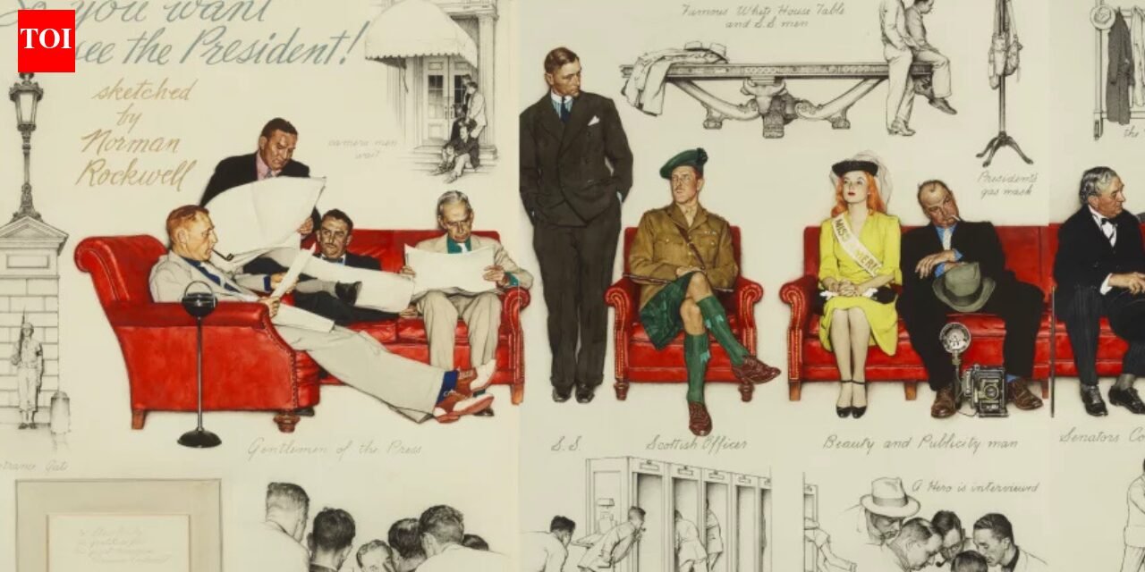 Norman Rockwell's White House painting that sparked lawsuits, sold for $7.25 million and inspired WWII love story | Now on public display | World News