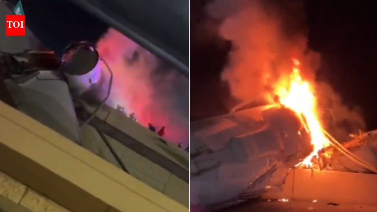 Texas plane crash: Video captures rescuers trying to rescue people through cockpit window