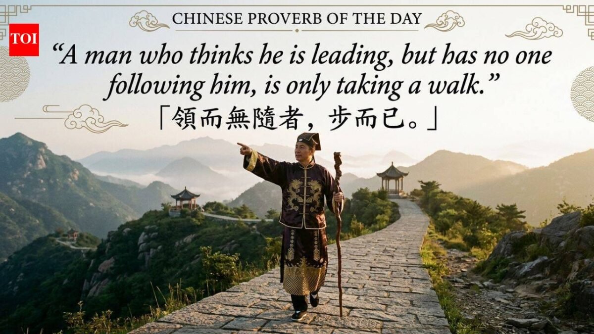 There is a proverb in China today: "A person thinks he is a leader, but no one follows him, he just..." - This is a sharp little test for anyone who calls himself a leader | World News