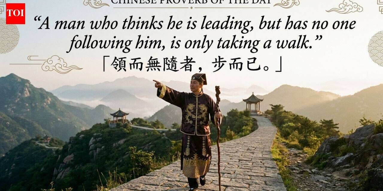 There is a proverb in China today: "A person thinks he is a leader, but no one follows him, he just..." - This is a sharp little test for anyone who calls himself a leader | World News