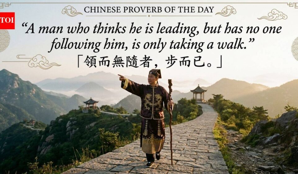 There is a proverb in China today: "A person thinks he is a leader, but no one follows him, he just..." - This is a sharp little test for anyone who calls himself a leader | World News