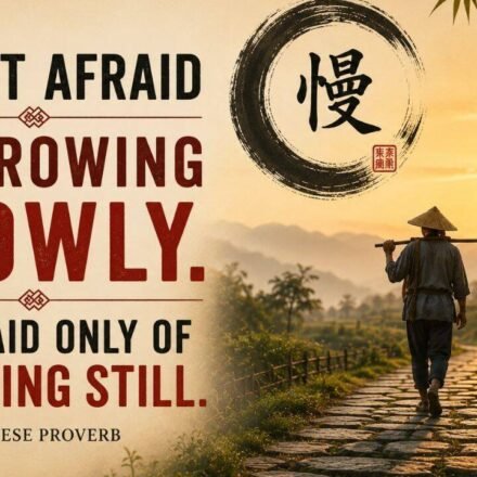 There is a saying in China: Don’t be afraid of growing up slowly. Just be afraid of…” – Lessons on why slow progress is always better than no progress