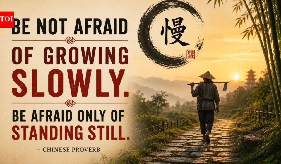 There is a saying in China: Don’t be afraid of growing up slowly. Just be afraid of…” – Lessons on why slow progress is always better than no progress
