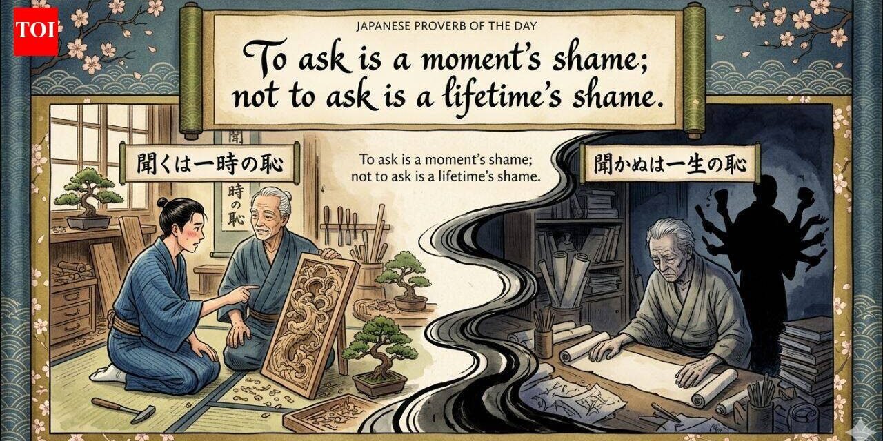 Today's Japanese Proverb: "Asking is a momentary shame; not asking is..." - Why giving up your self-esteem for an awkward question can pay off for years | World News