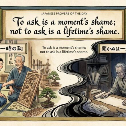 Today's Japanese Proverb: "Asking is a momentary shame; not asking is..." - Why giving up your self-esteem for an awkward question can pay off for years | World News