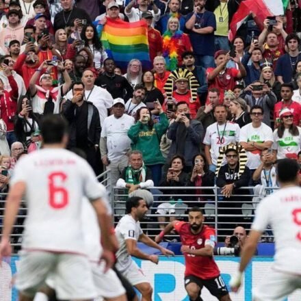 WATCH: Iran and Egypt, where homosexuality is criminalized, play FIFA 'Pride match' amid rainbow flags and banners