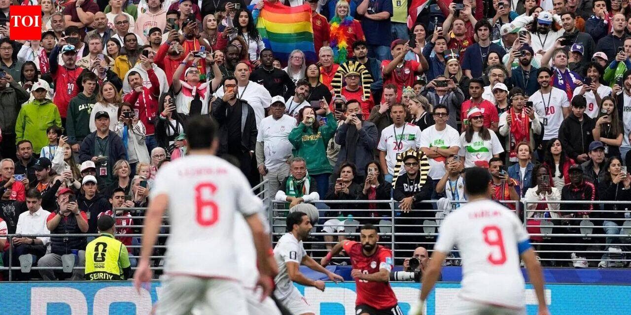 WATCH: Rainbow flag flies at FIFA Pride match despite anti-gay criminalization in Iran and Egypt