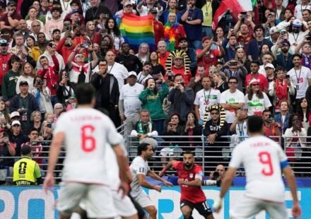 WATCH: Rainbow flag flies at FIFA Pride match despite anti-gay criminalization in Iran and Egypt