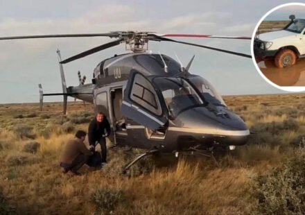 Australian father and son's car got stuck in a storm and they were stranded in the outback for 12 hours; billionaire Tim Roberts happened to save them in a helicopter