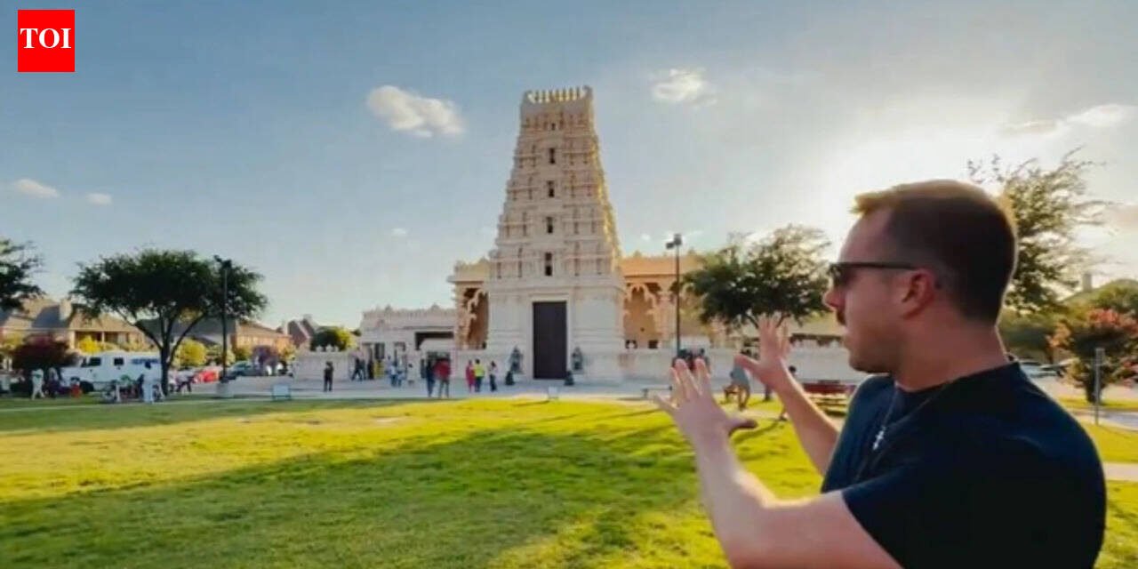 Being American means nothing: MAGA influencer stands in front of Hindu temple to slam children of H-1B visa holders ahead of July 4th