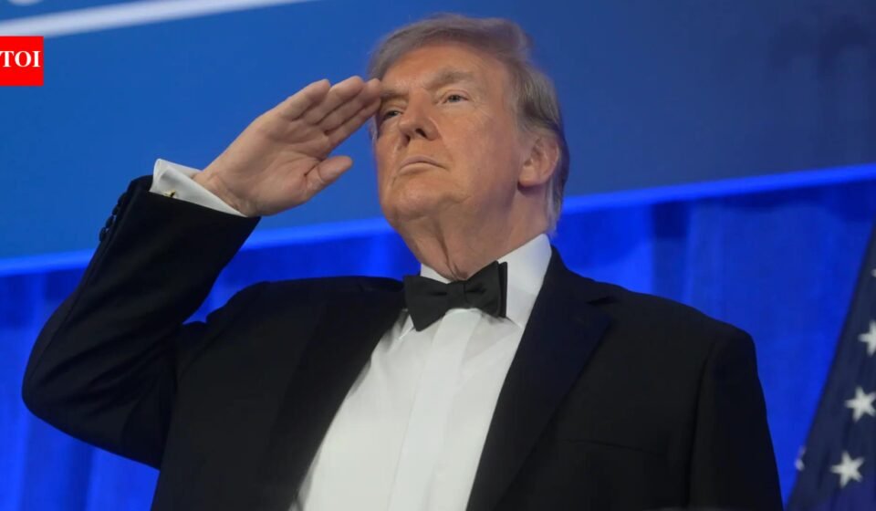 Donald Trump returns to White House Correspondents' Dinner after shooting forced to postpone for months