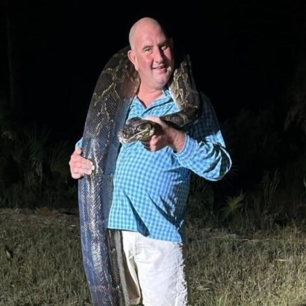 Florida dad caught a 202-pound Burmese python before it started dragging him toward a canal before his family was able to knock the giant snake down | World News