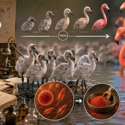 For centuries, scientists couldn't explain why flamingos weren't born pink, until a breakthrough in the 1960s revealed the answer |