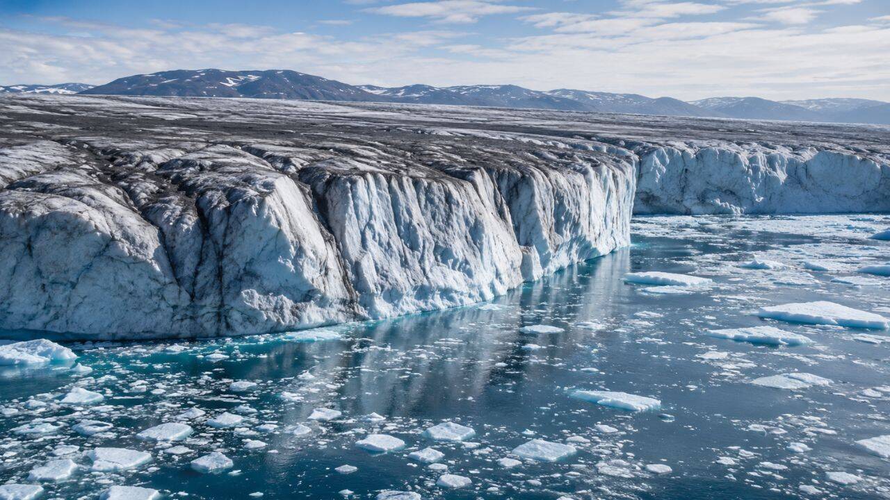 Greenland lost 105 billion tonnes of ice in a year, but scientists say darkening of its surface could make future melting worse World News