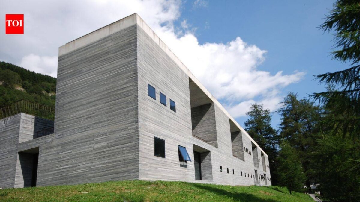 Hidden deep in the Swiss Alps, this building built from 60,000 stone slabs disappears into the mountains and is now considered one of the greatest works of modern architecture | World News