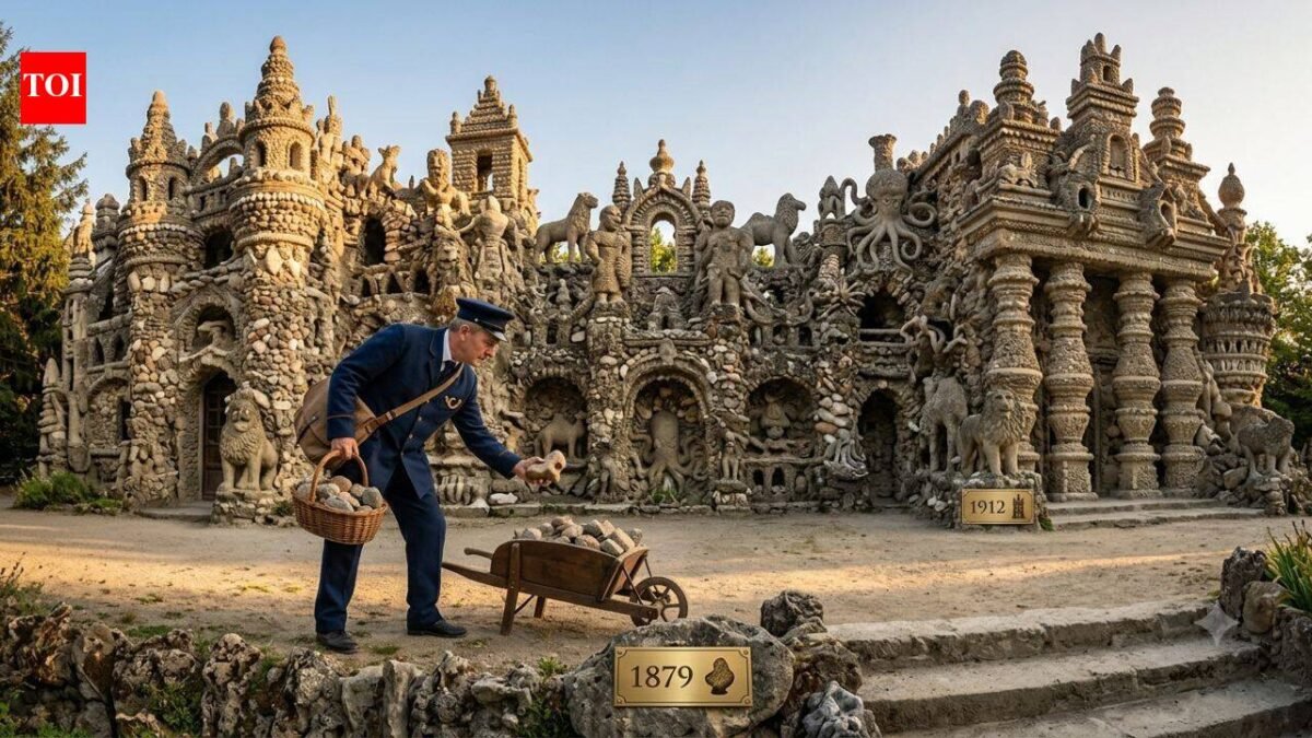 In 1879, a French postman picked up a strange stone. Over the next 33 years, he built with his own hands one of the most extraordinary palaces in Europe | World News