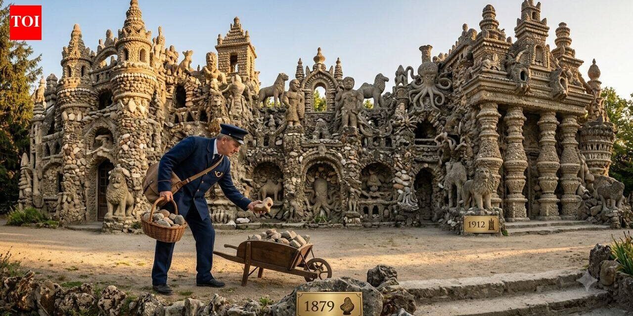 In 1879, a French postman picked up a strange stone. Over the next 33 years, he built with his own hands one of the most extraordinary palaces in Europe | World News
