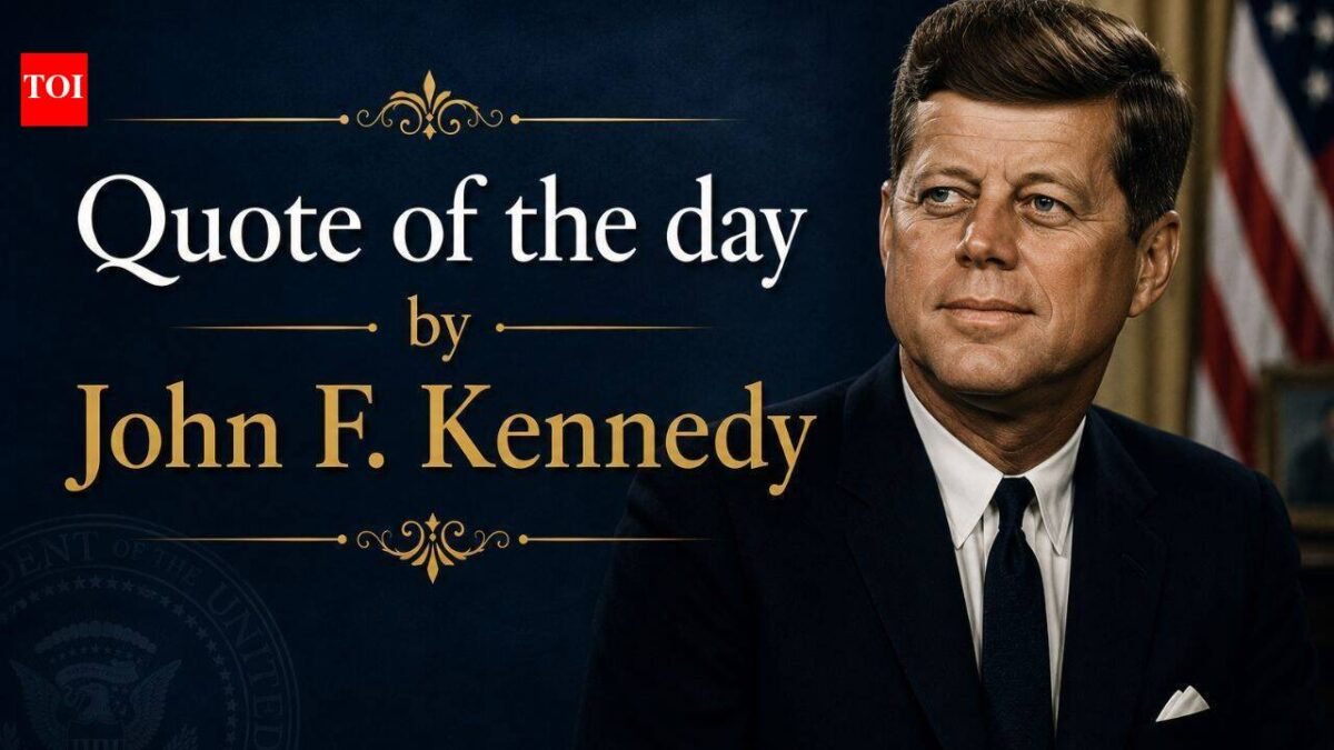 John F. Kennedy's quote of the day: "My fellow Americans, ask not what your country can do for you, ask what you can do for your country." | World News