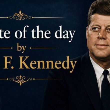 John F. Kennedy's quote of the day: "My fellow Americans, ask not what your country can do for you, ask what you can do for your country." | World News
