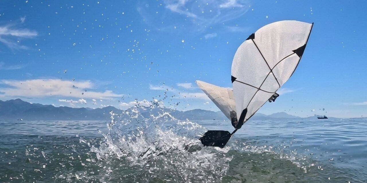 MIT built a 300-gram robot that can fly through the sky, dive underwater and take off again, like a loon |