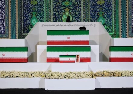 Mass grief at funeral shows hardline control of postwar Iran