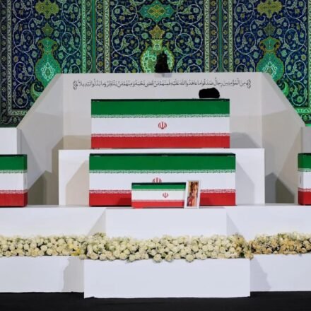 Mass grief at funeral shows hardline control of postwar Iran