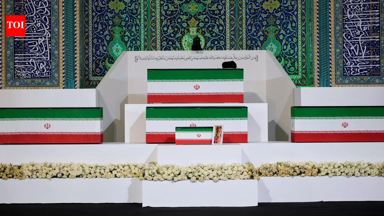 Mass grief at funeral shows hardline control of postwar Iran