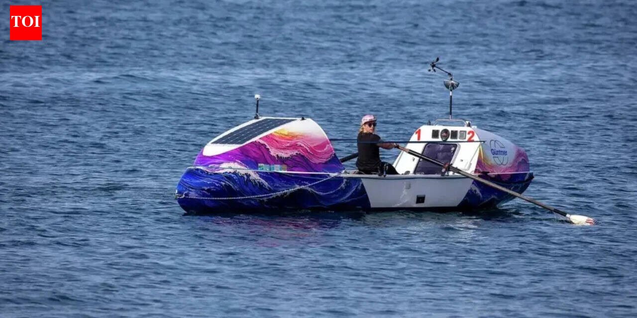 Meet Kelsey Pfendler, 32, who spent 43 days alone at sea to become the first American woman to row alone across 2,400 miles of ocean from California to Hawaii