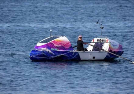 Meet Kelsey Pfendler, 32, who spent 43 days alone at sea to become the first American woman to row alone across 2,400 miles of ocean from California to Hawaii