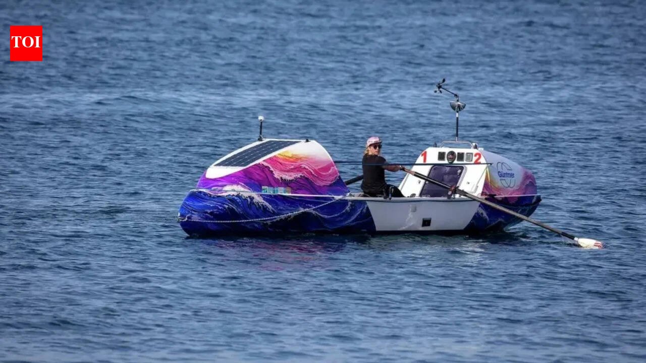 Meet Kelsey Pfendler, 32, who spent 43 days alone at sea to become the first American woman to row alone across 2,400 miles of ocean from California to Hawaii