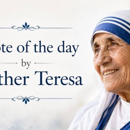 Mother Teresa's Quote of the Day: "The greatest disease is not tuberculosis or leprosy, but..." - Her timeless words about loneliness, love and relationships | World News