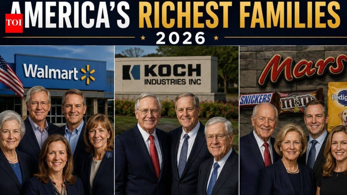 Ranking of America's richest families in 2026: Walmart heir tops list with wealth of $520 billion World News