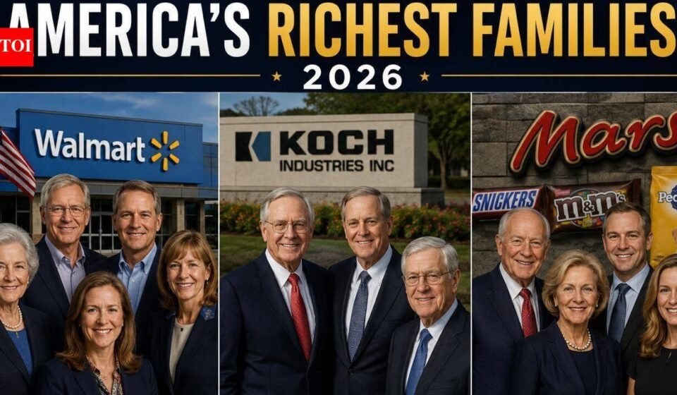 Ranking of America's richest families in 2026: Walmart heir tops list with wealth of $520 billion World News