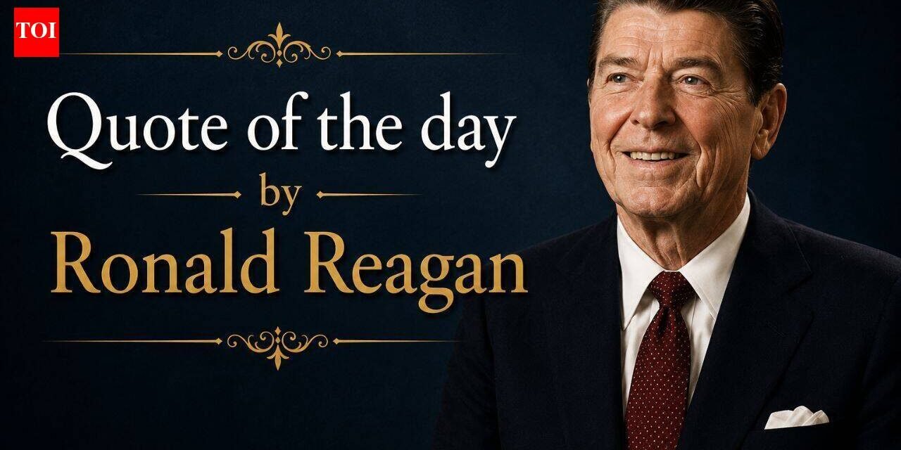 Ronald Reagan's Quote of the Day: "The greatest leader is not necessarily the one who does the greatest things. He is the one who gets his people to do the greatest things" | World News