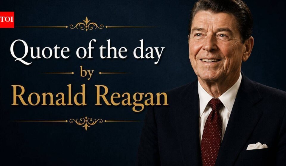 Ronald Reagan's Quote of the Day: "The greatest leader is not necessarily the one who does the greatest things. He is the one who gets his people to do the greatest things" | World News