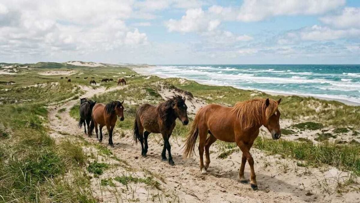 Sable Island is a remote sand island with no permanent residents but hundreds of wild horses roaming freely on its shifting sand dunes | World News