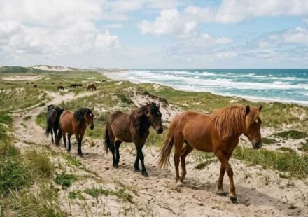 Sable Island is a remote sand island with no permanent residents but hundreds of wild horses roaming freely on its shifting sand dunes | World News