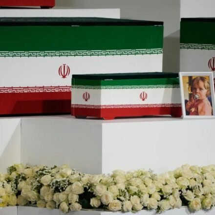 Small coffin next to Ali Khamenei: 14-month-old granddaughter honored at Iran's supreme leader's funeral