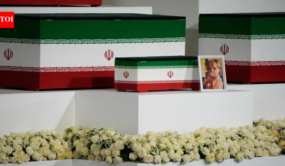 Small coffin next to Ali Khamenei: 14-month-old granddaughter honored at Iran's supreme leader's funeral